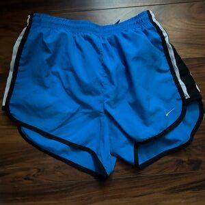 Blue Nike dri fit women’s running shorts xs